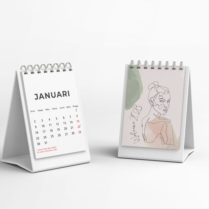 Jual Kalender 2023 Mini Kalender Meja Mini Kalender Meja Estetik 2023 Mini Aesthetic Calendar 