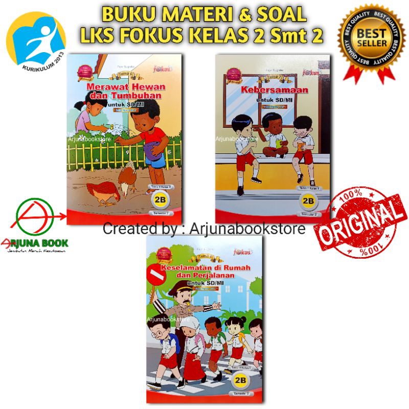 BUKU LKS FOKUS TEMATIK KELAS 2 SD TEMA 6 7 8 Semester 2