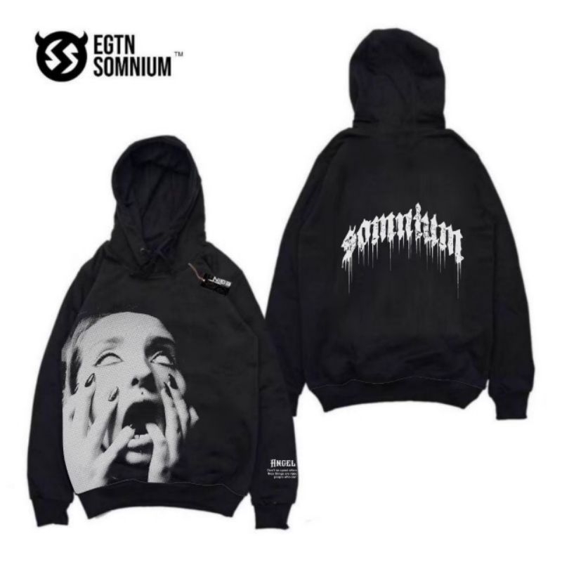 SWEATER PRIA  WANITA HOODIE OBLONG MOTIF ORIGINAL LOKAL BRAND