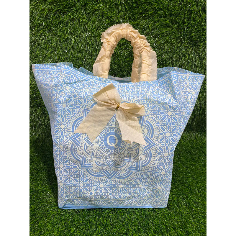 HARGA LUSIN ISI 12 BIJI- TAS HAJATAN RENDA 22x22x30 WARNA NO REQ -BATIK TENGAH