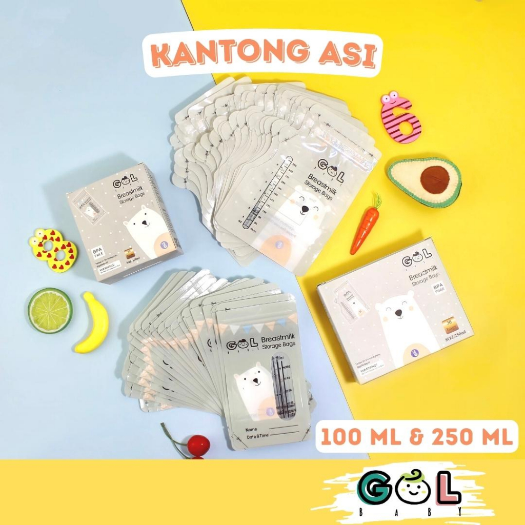 Kantong asi Breast Milk Plastik Asi 100ml dan 250ml Breastmilk Storage Bag BPA FREE / Plastik ASI / Kantong Asip / Air Susu Ibu