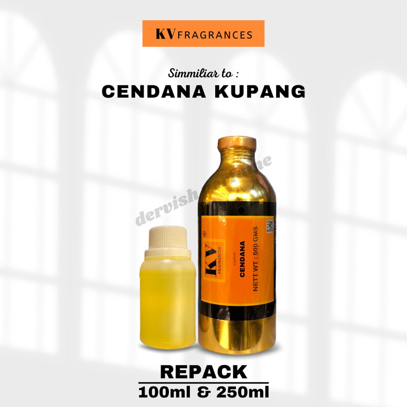 BIBIT PARFUM MURNI KV FRAGRANCES CENDANA KUPANG REPACK 100ml