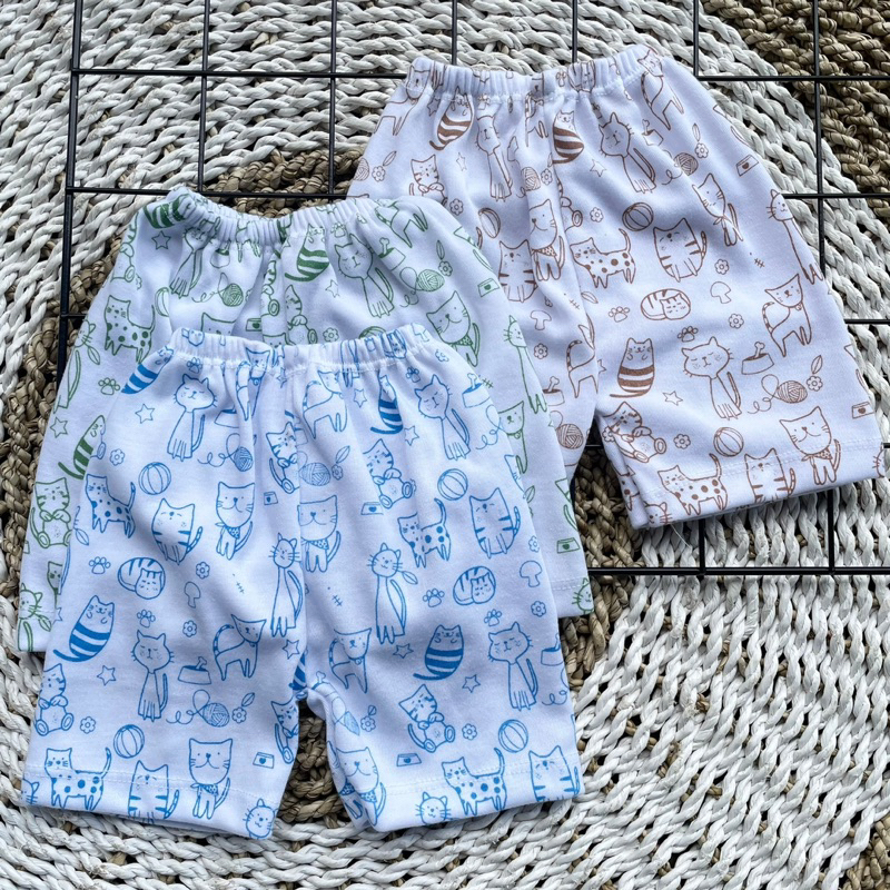 3 PCS Celana Pendek Celana Pop Celana Bayi Bawahan Bayi Celana newborn Hadiah Lahiran Bayi DNW BABY