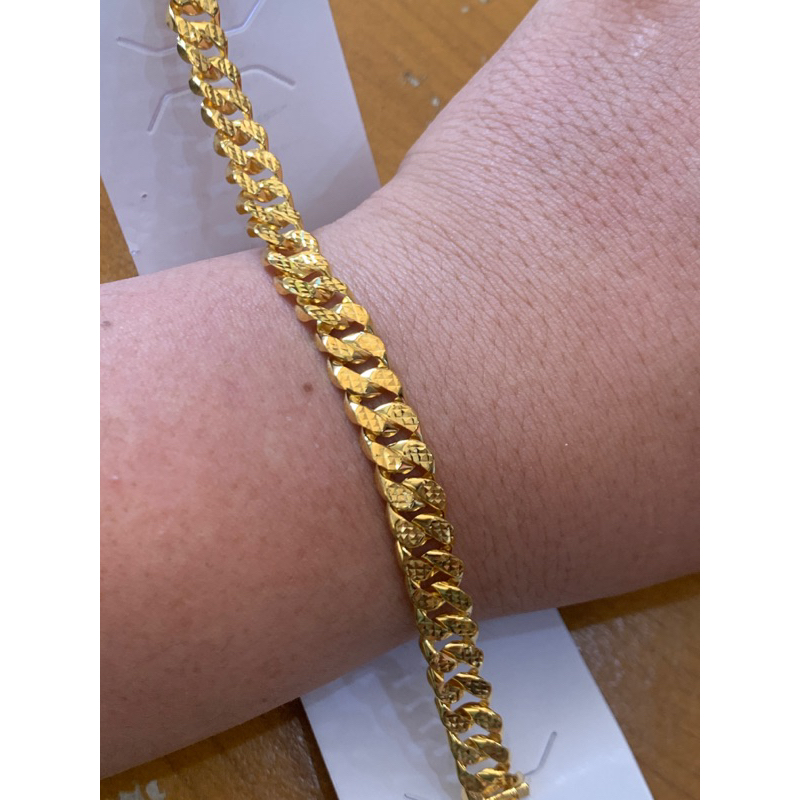 gelang emas asli kadar 700 lokal medan sisik naga