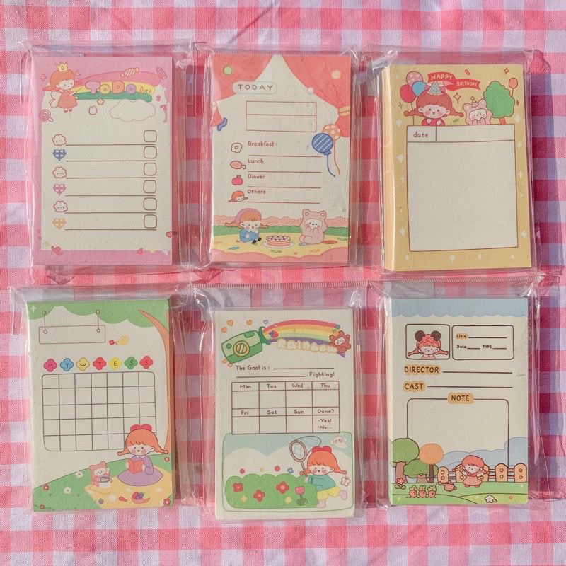 

qarie memo pad ( memo pad kartun memopad kartun memo post it bentuk kartun lucu kertas mini memopad