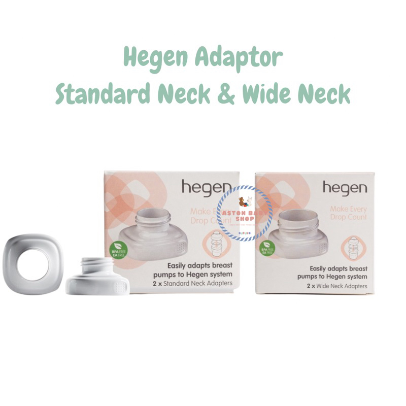 HEGEN Botol Susu PCTO Adapters (2-pack) Wide Neck &amp; Standard Neck