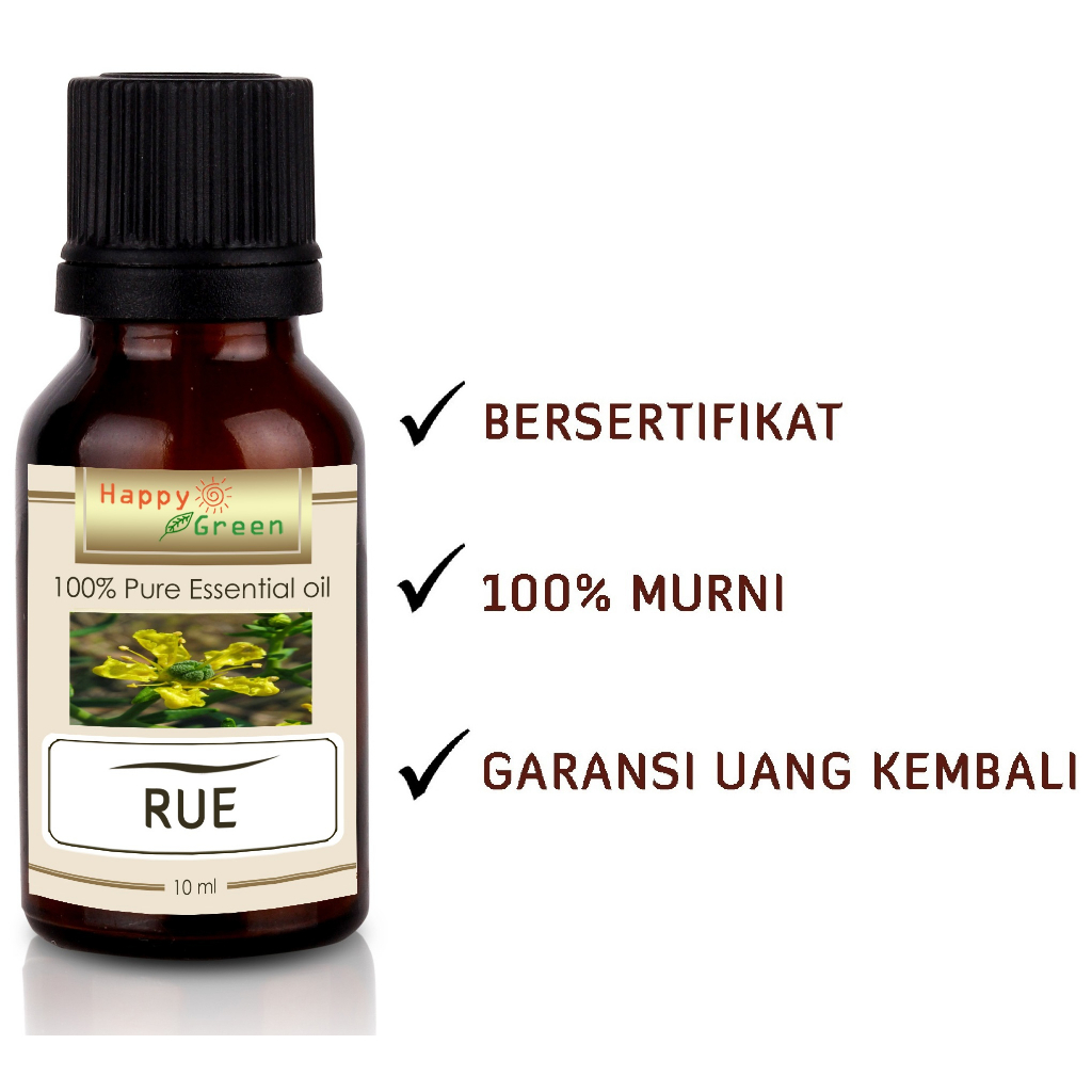 Happy Green Rue Essential Oil - Minyak Rue 100% Murni &amp; Natural