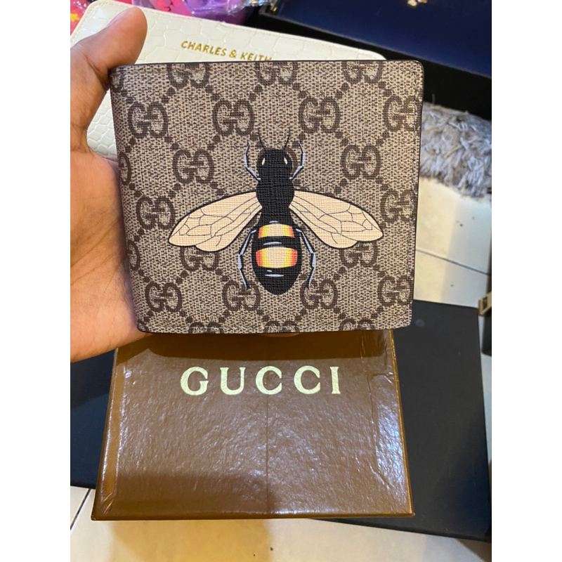 dompet cowok gucci lengkap box