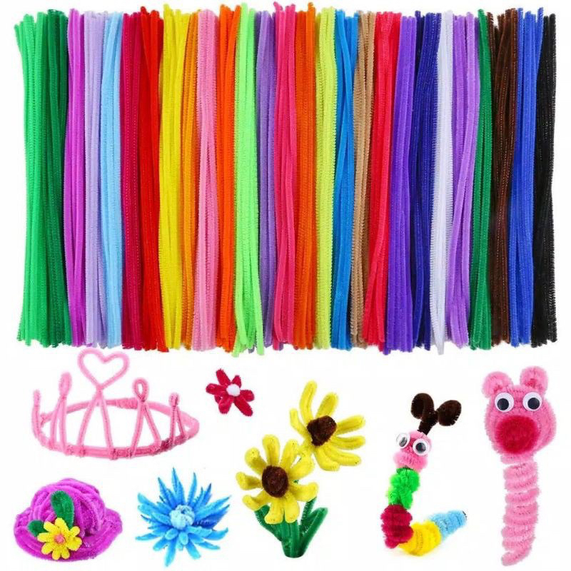Grosir Kawat Bulu Mercy 6mm isi 100pcs - Kawat Bulu - Bulu Mercy - Mainan edukasi