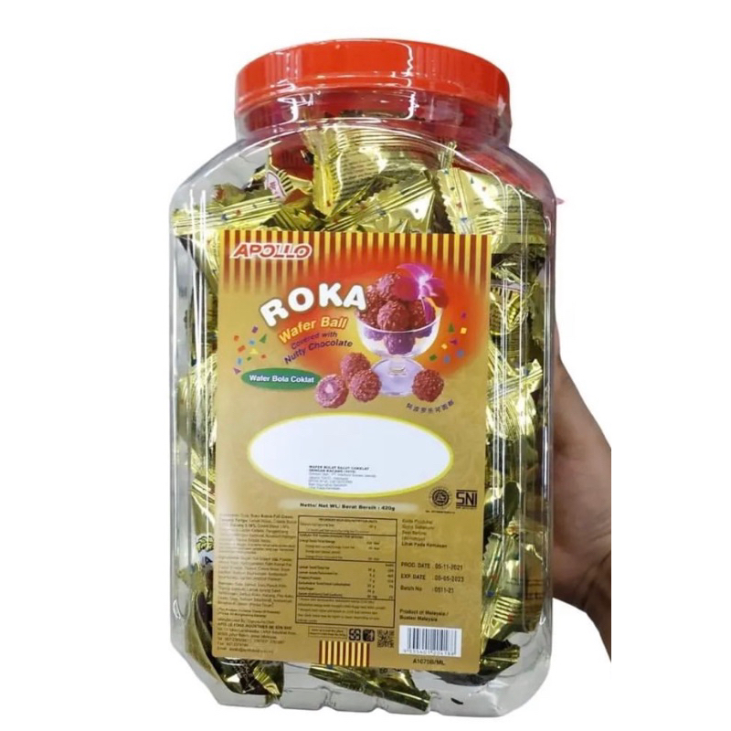 

Apollo Roka Toples Wafer Ball (isi 80Pcs)