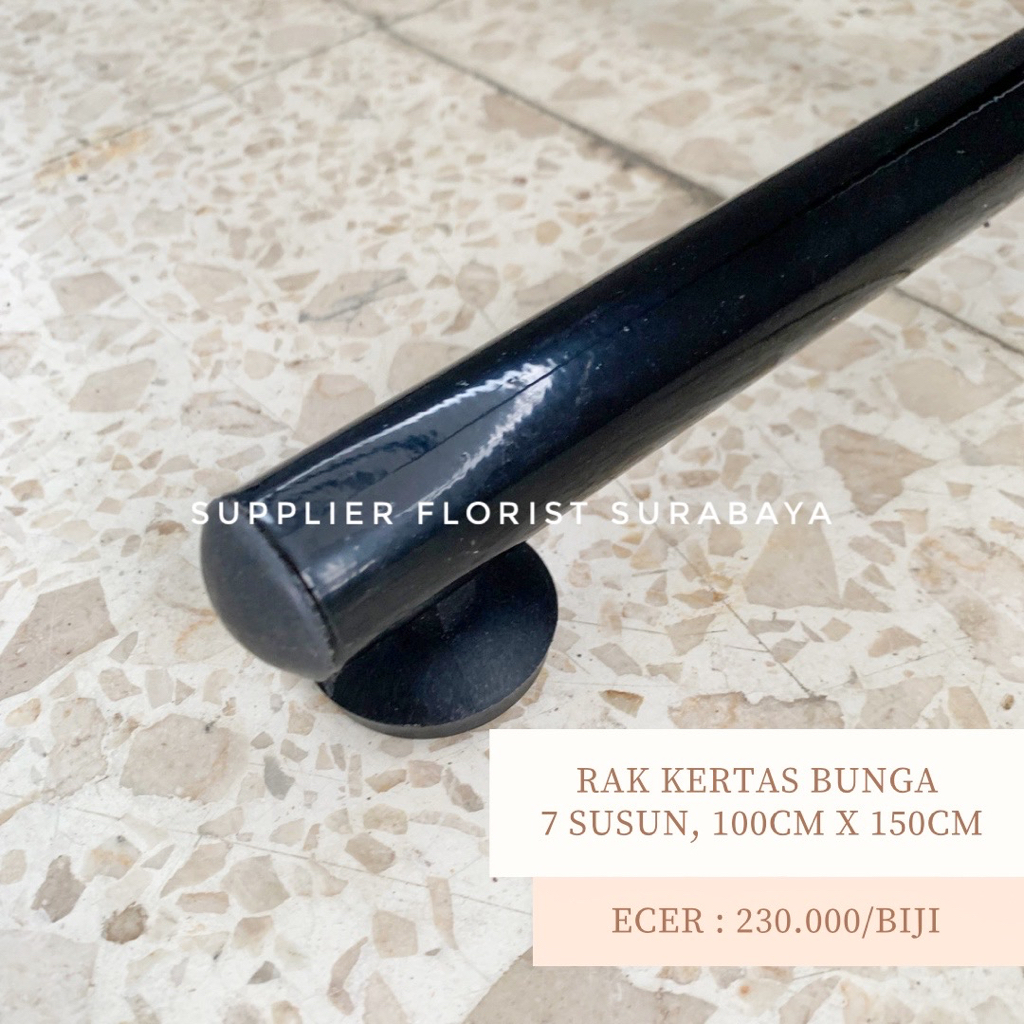 RAK KERTAS BUNGA TIANG UNTUK DISPLAY KERTAS CELLOPHANE WRAPPING WRAP BUNGA