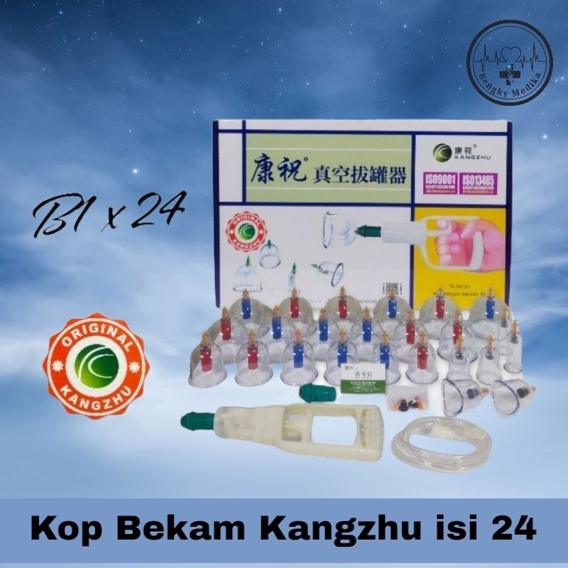 Kop Bekam kangzhu isi 24  Alat Bekam Kangzhu isi 24pcs