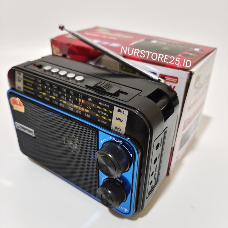 Radio Speaker Bluetooth JIN LONG JL-008 PAYUNG 3 BAND FM-AM-SW AC/DC USB/TF Card Musik Player/Speake