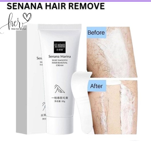 [YL] SENANA REMOVAL HAIR / SENANA PENGHILANG BULU IMPORT FREE SPATULA