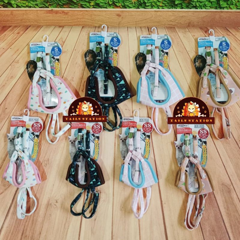 Doggyman Vest Harness with Leash Set Tali Tuntun & Harness Anjing