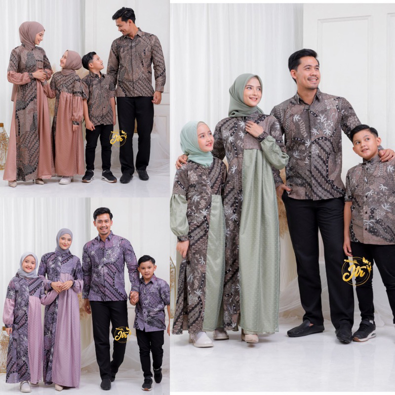 SARIMBIT BATIK KELUARGA COUPLE FAMILY /COUPLE BROKAT KELUARGA KOMBINASI BATIK