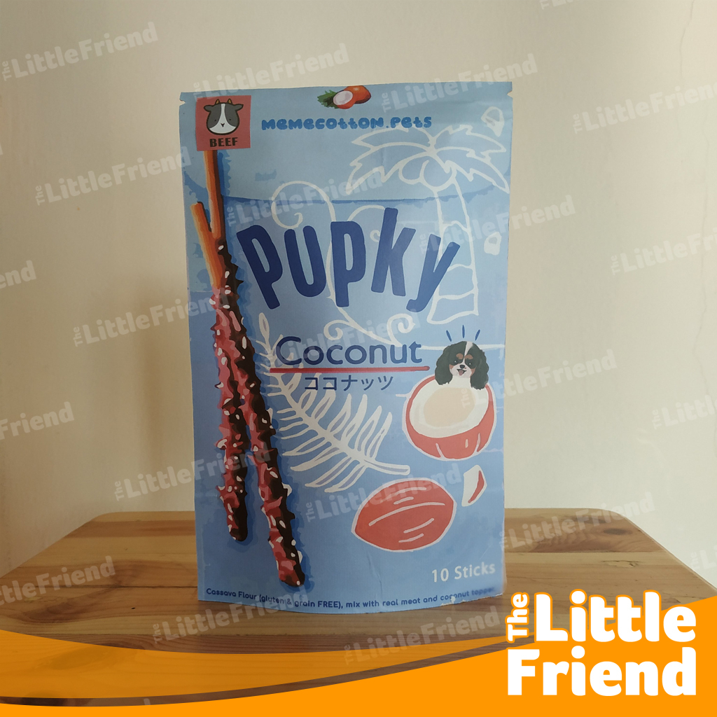 Snack Cemilan Treats Anjing Kucing PUPKY COCONUT Real Meat MEMECOTTON