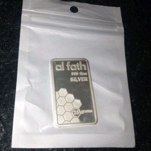 perak batangan al fath 25 gram, not perak antam wakala