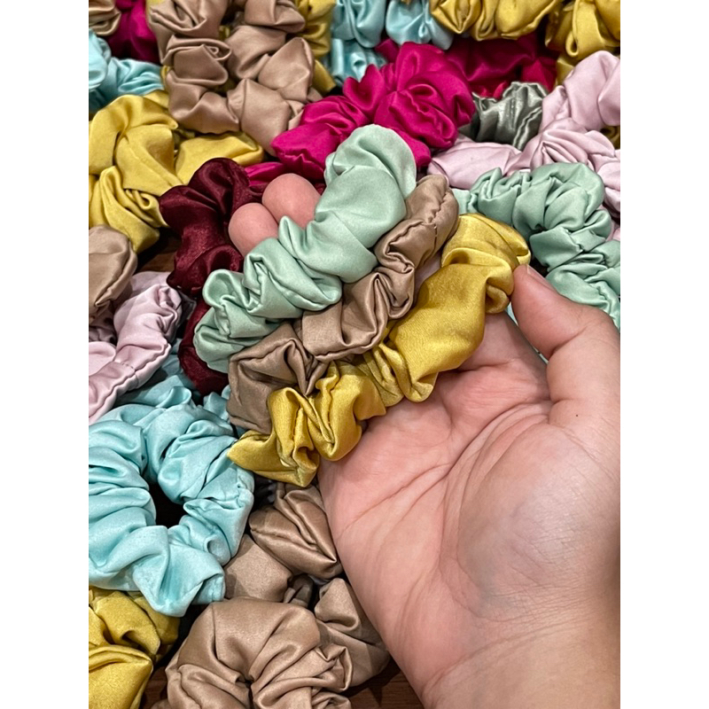 A318 SCRUNCHIE MURAH kunciran ikat rambut pita scrunchies ikatan hair tie aksesories aksesoris wanita perempuan cewek cewe panjang pendek souvenir cepol hijab cepolan nikahan nikah gift hadiah