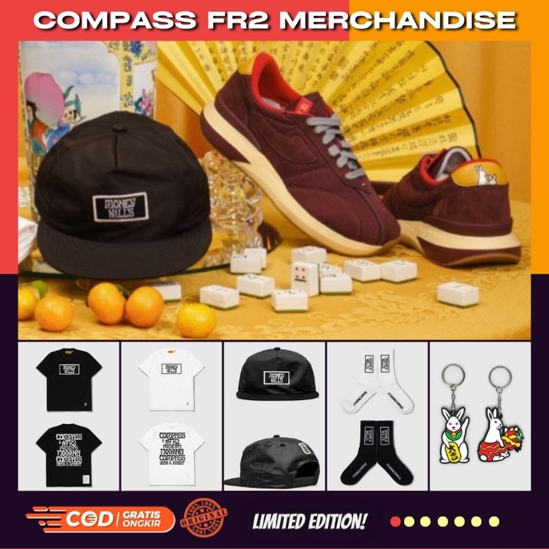 SEPATU COMPASS FR2 FXXKING RABBITS chinese year of the rabbits apparel 2023 /Tshirt/sepatu/topi/keyc