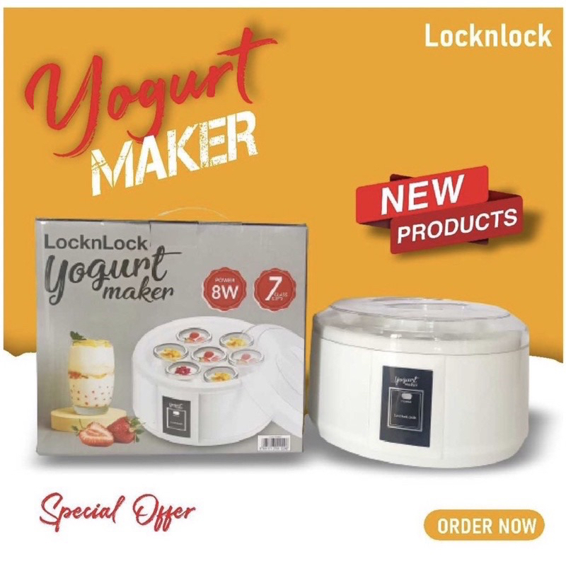 Lock n lock yoghurt maker mesin pembuat yoghurt 8 watt kecil / LOCKNLOCK YOGURT MAKER || MESIN PEMBU
