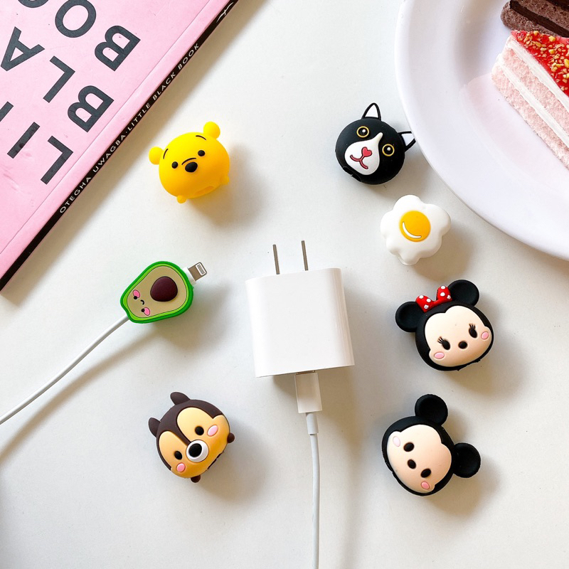 BAHAN DAN POTONGAN LEBIH PRESISI / TSUM TSUM - Cable Bite/ Pelindung Ujung Kabel/ Cable Saver/ Cable Protector