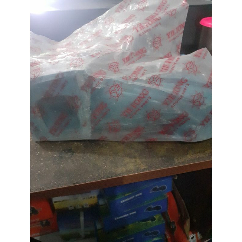 exaust pipe/leher kenalpot mesin diesel jian dong ZH 1125/CF 1125(2 lubang)