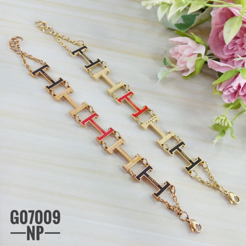 Gelang titanium rantai mewah G07009