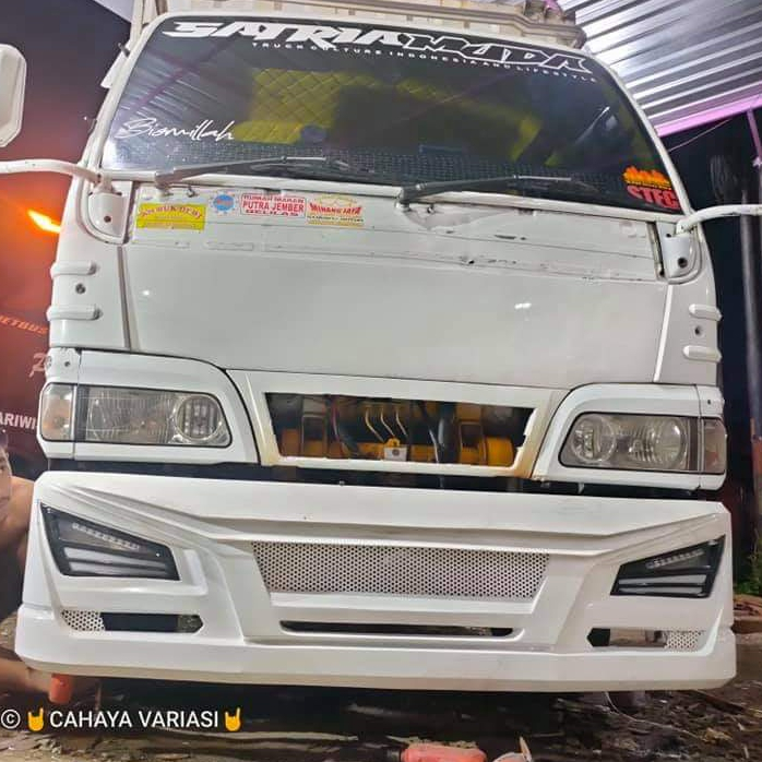 Bemper avante canter giga dyna dutro dll bahan plat besi 1,4mm