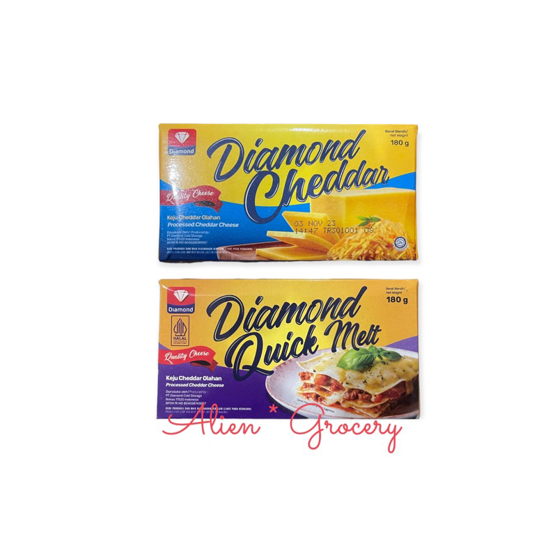 

DIAMOND Keju Cheese Cheddar Quick Melt 180gr