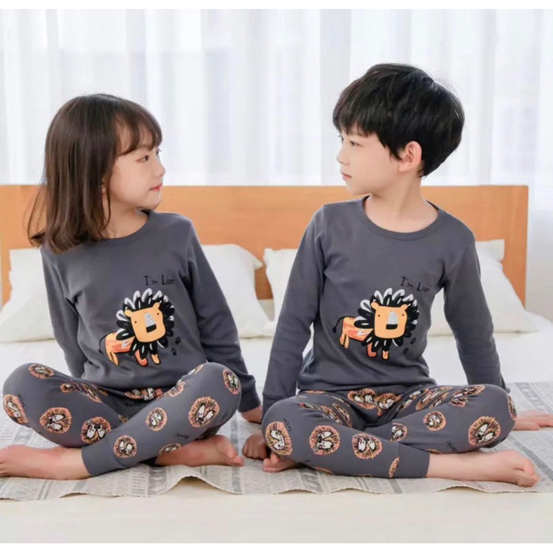 KAOS PIYAMA ANAK SETELAN BAJU TIDUR ANAK LAKI DAN PEREMPUAN 1-5 GROSIR ARDAN