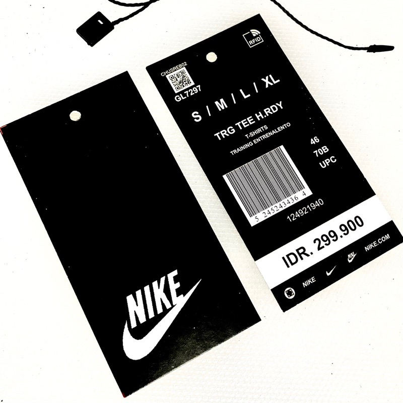 

HANGTAG NIKE // TAG BAJU NIKE // LABEL BAJU NIKE