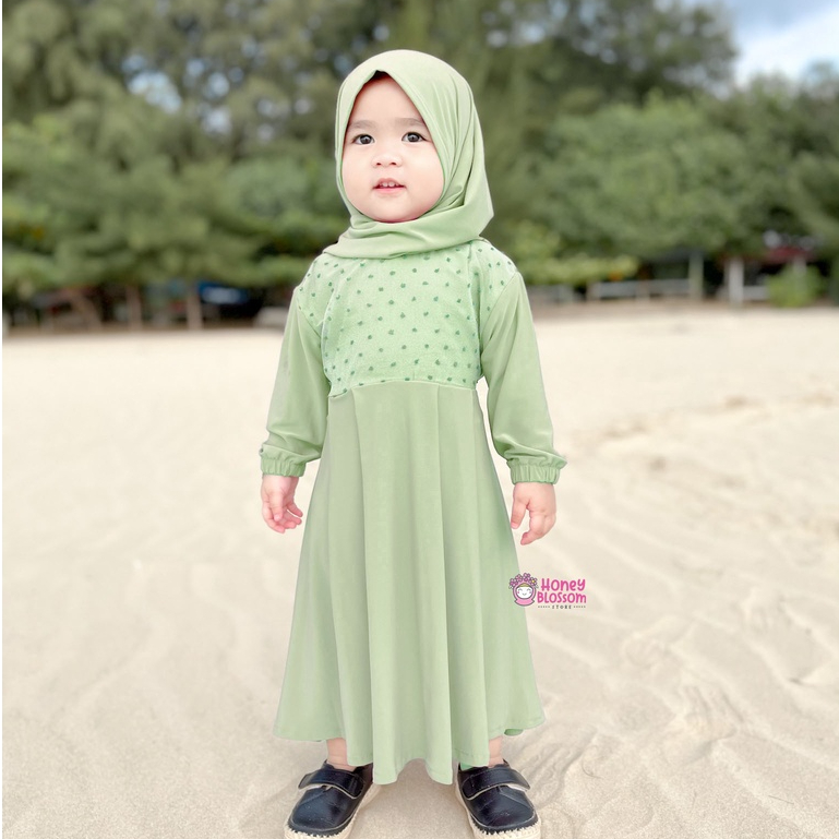 HONEYBLOSSOM gamis bayi cantik / gamis bayi perempuan 6 12 bulan alesha series