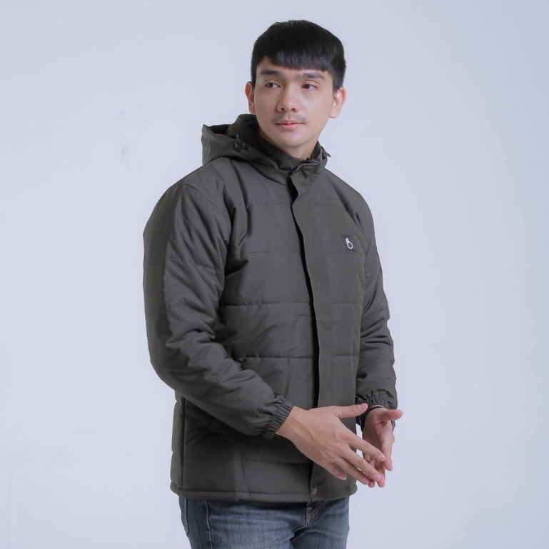 Jaket Puffer Jaket Kembung Jaket Gelembung Jaket Outdoor The Bojiel Hijau