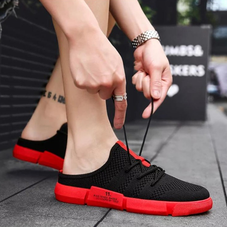 BSS - Sepatu Sneakers Pria Import Slip-On Jalan Santai