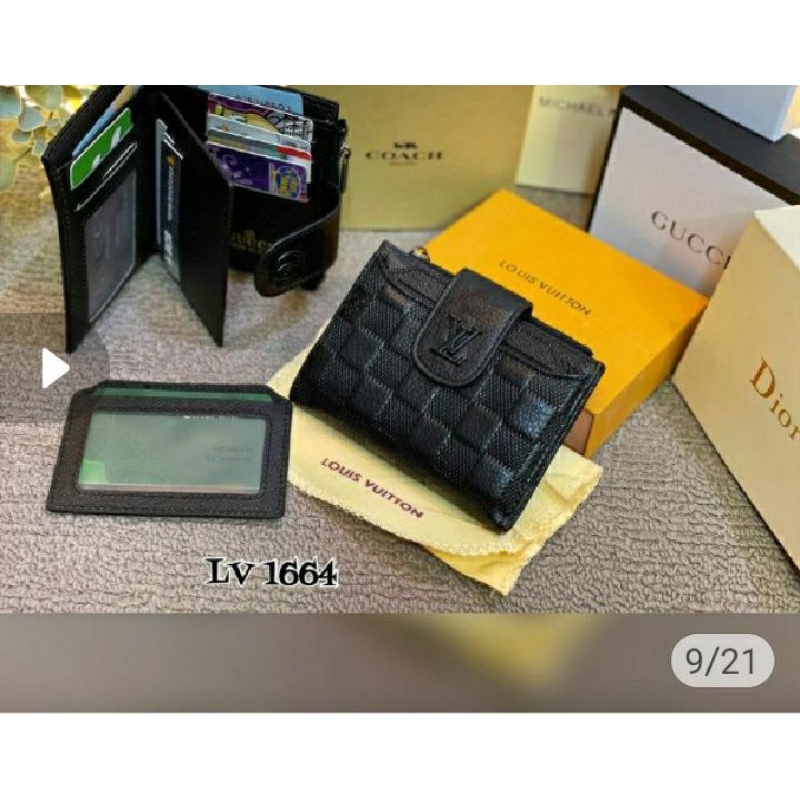 Dompet Kartu Kancing Wanita kode 166 Import