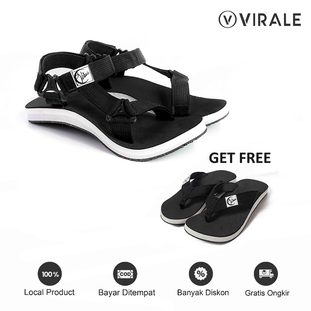 Sandal Selop Pria Virale - Sandal Jepit Spons - Sandal Murah GRATIS SANDAL FT-GUNUNG NV