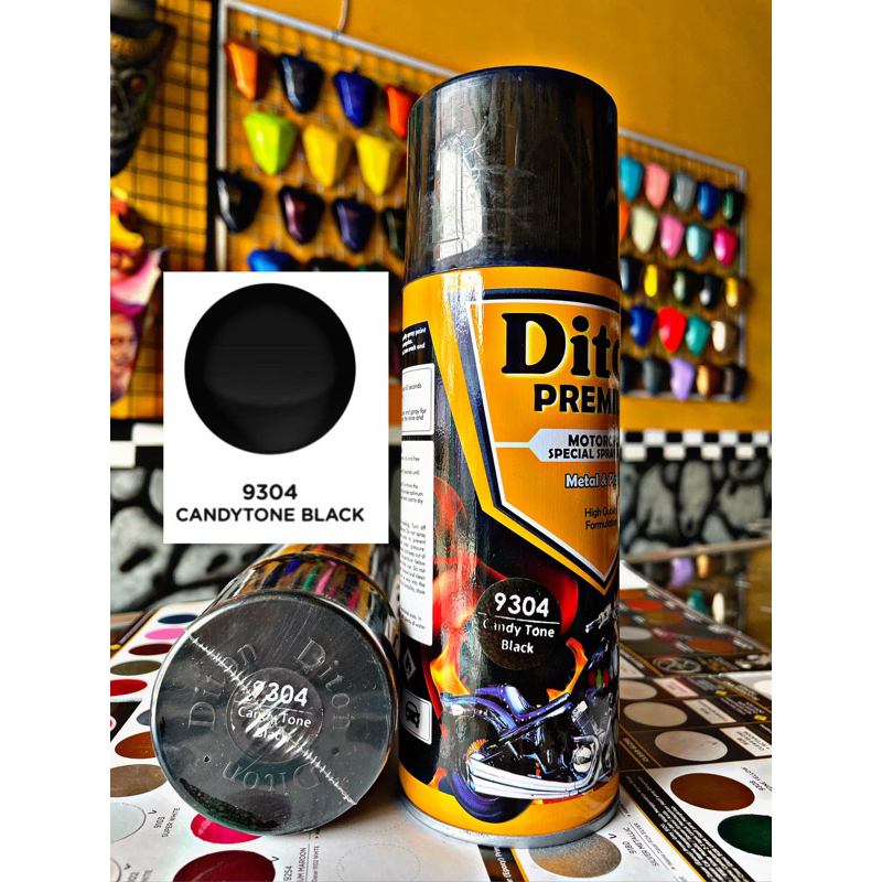 Cat Semprot Warna CANDYTONE BLACK ( black smoke ) - diton premium