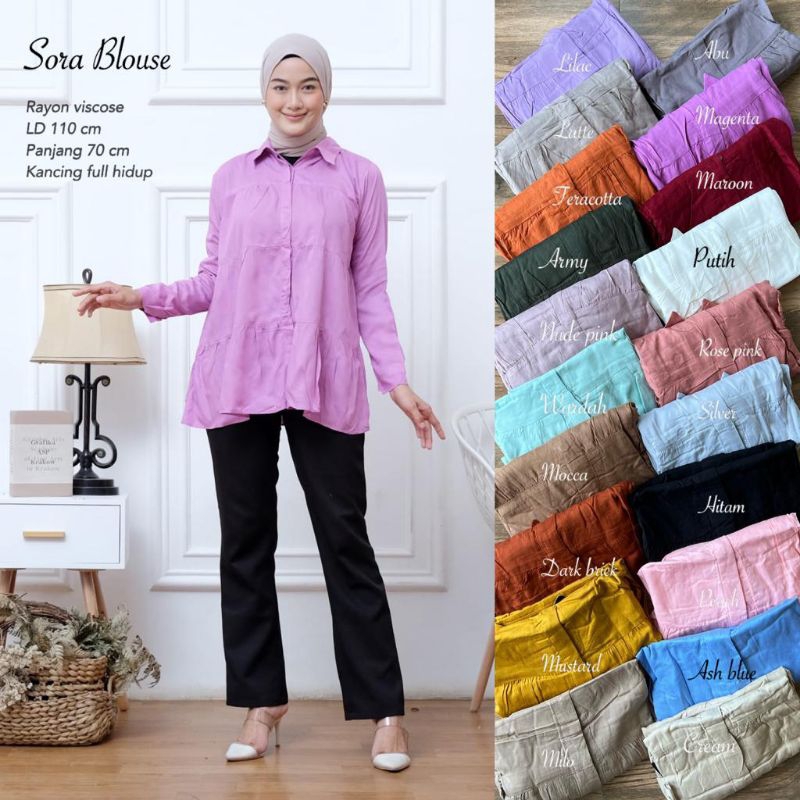 SORA BLOUSE RAYON PREMIUM LD ±110 //JF495