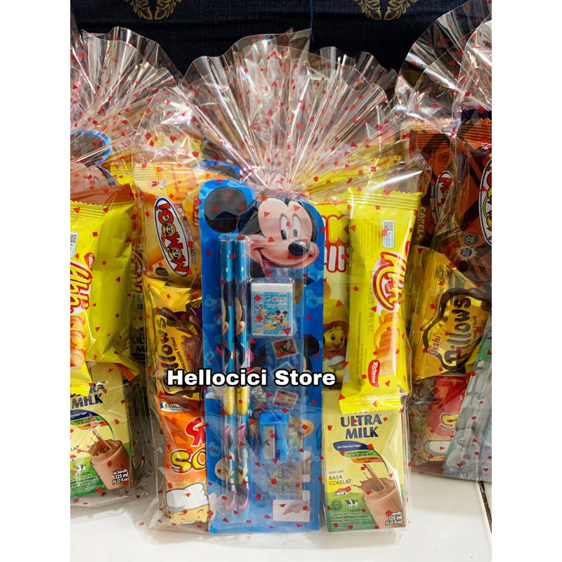 PARCEL BINGKISAN SNACK ANAK + ATK LENGKAP KEMASAN ULTAH