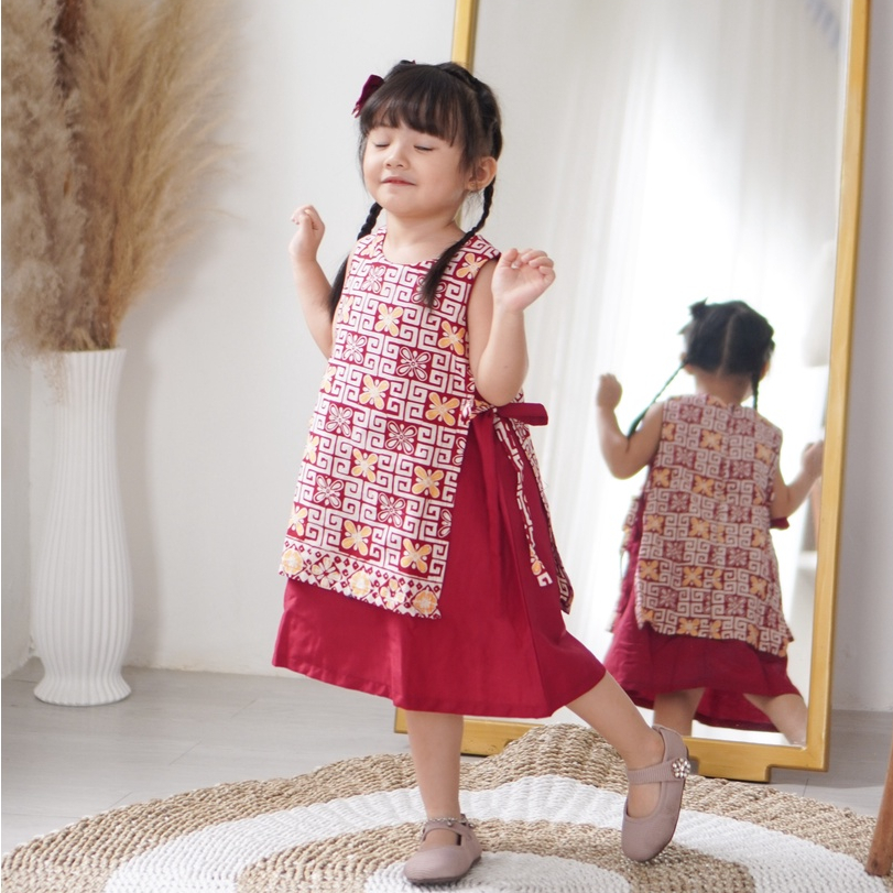 Dress batik anak outlet modern