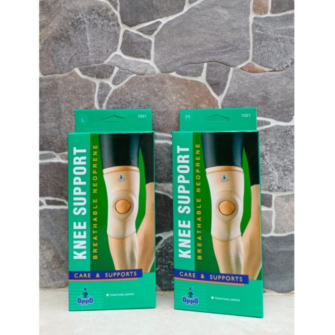 Dekker Lutut Knee Support Oppo 1021 Ukuran S M L XL XXL Deker Lutut Terapi Penyangga Lutut Cedera Lu