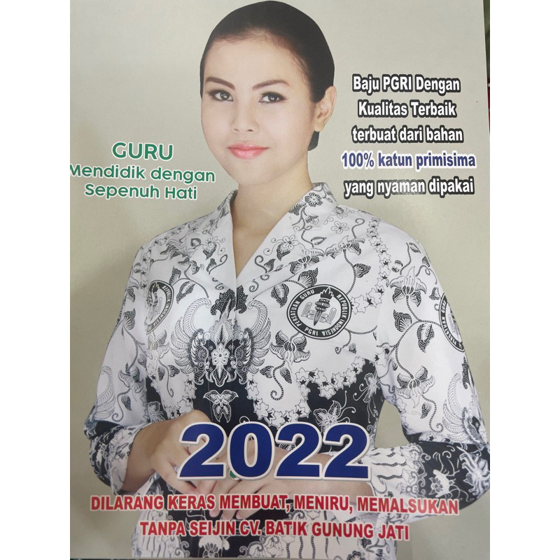 Kain PGRi bahan katun