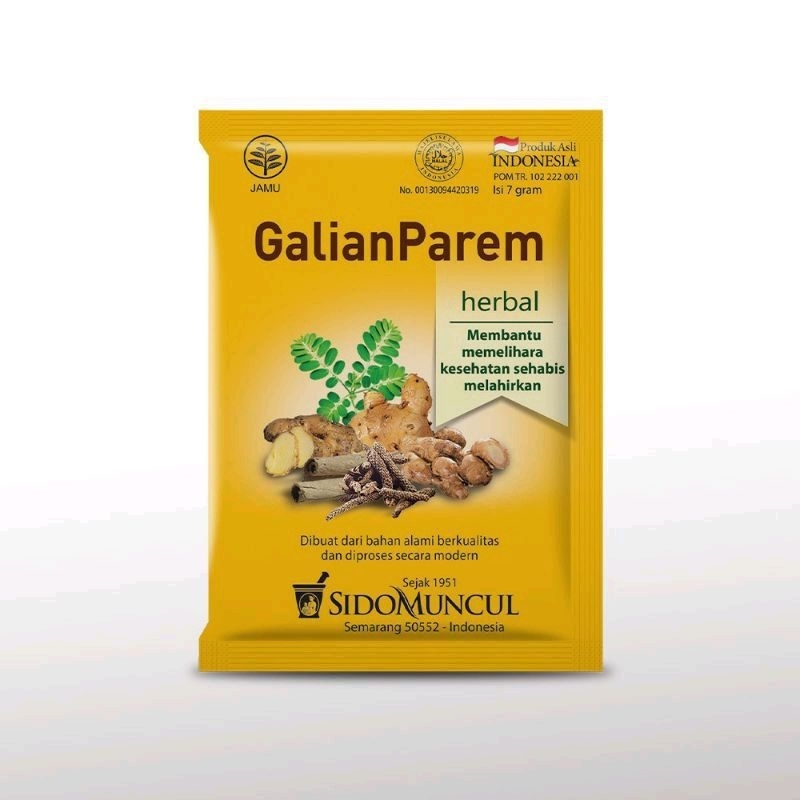 

SIDOMUNCUL Jamu Galian Parem/Param isi 10 sachet