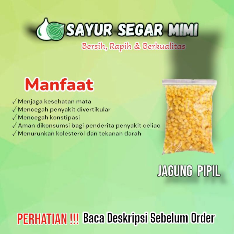 

Jagung Pipil 200gram sampai 200-250gram - Sᴀʏᴜʀ Sᴇɢᴀʀ ♏ɪᴍɪ