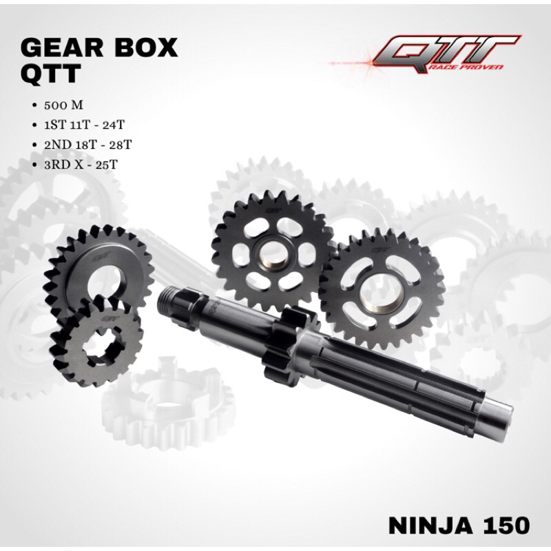 Gear Rasio Gear Box qtt Ninja R RR 500M