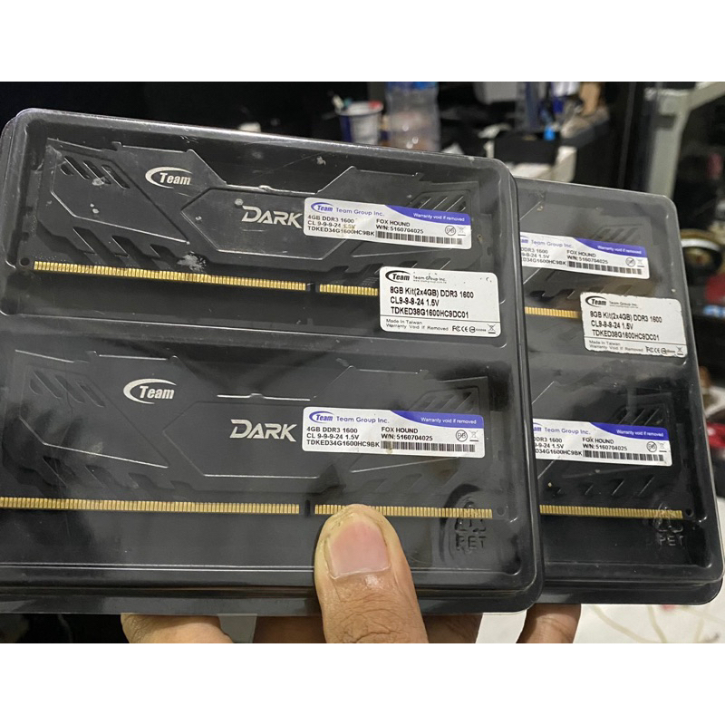 RAM Team Dark DDR3 kit 8GB Dual Channel