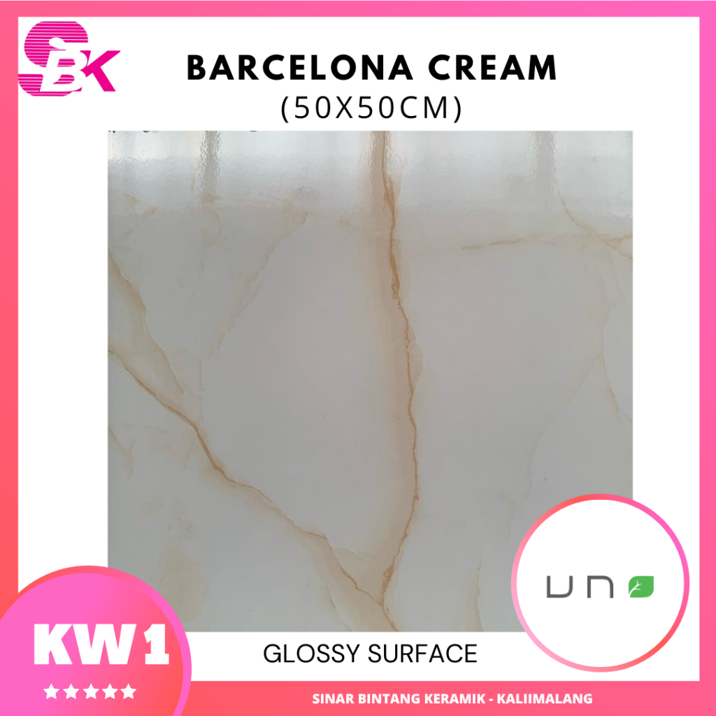 Keramik Ruangan 50x50 Barcelona Cream
