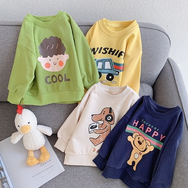 babyfit BOY [2-7thn] sweater lengan panjang anak cowok baju blouse karakter anak import dy-0311r
