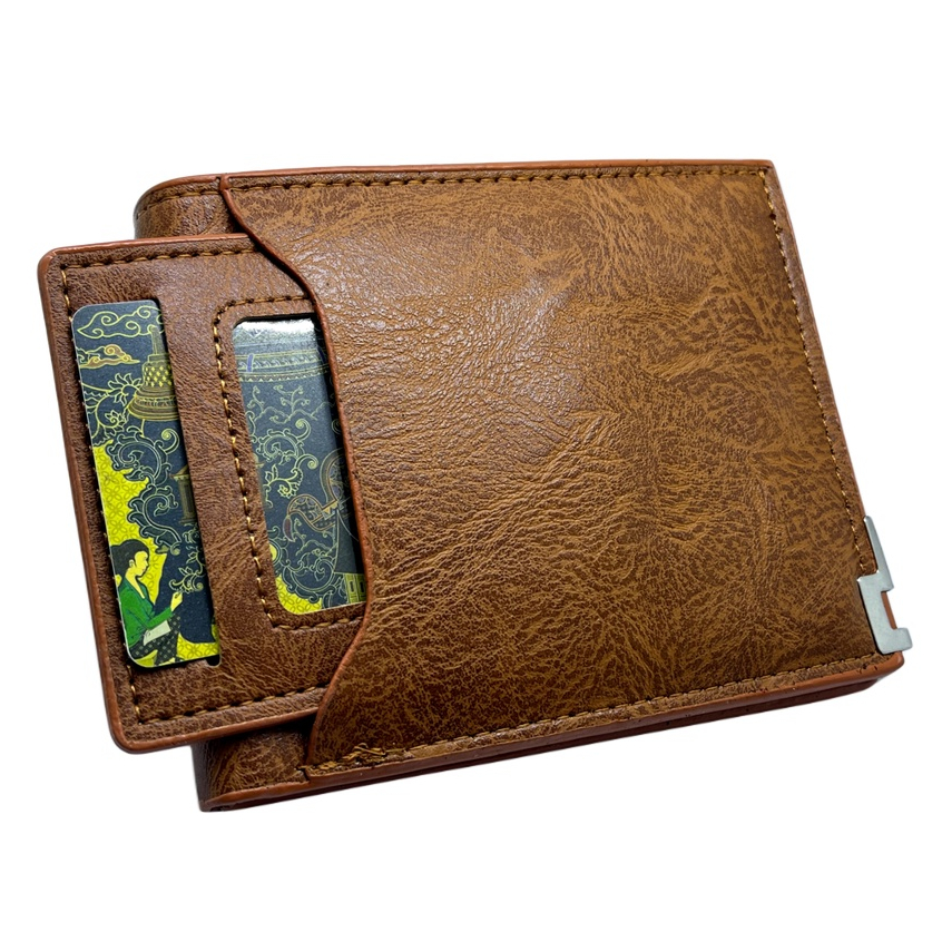 DOMPET MORTEGA LIPAT KULIT / DOMPET FASHION PRIA KULIT / DOMPET LEATHER M-6302